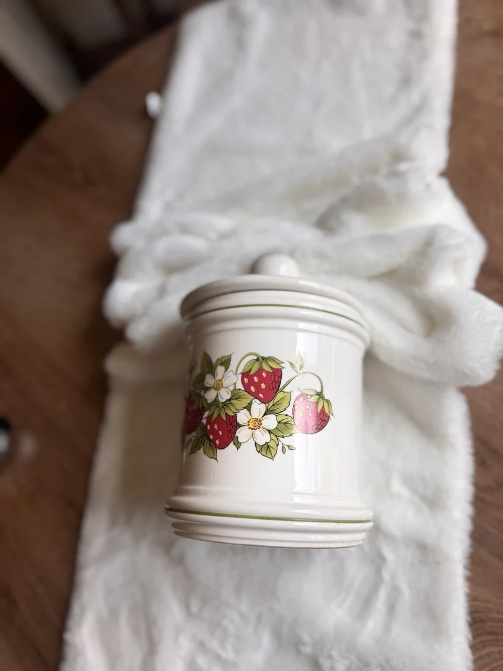 Vintage 1970 Strawberry Canister From Sears 1pcs Made In Japan